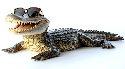 Obraz premium Fun Crocodile Illustration