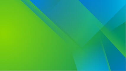 green and blue clean and sleek abstract geometric background with shapesvector illustration