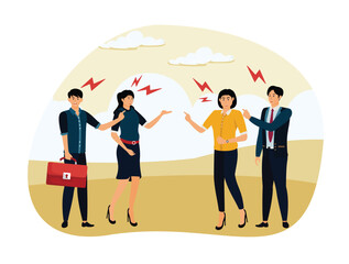 Disagreement problem concept.