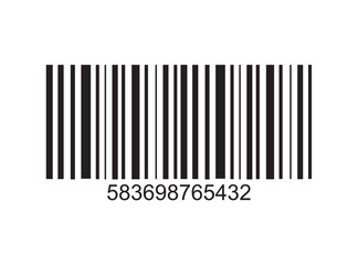 Barcode isolated on white background. Code stripes sticker. Barcode labels, customers qr code.