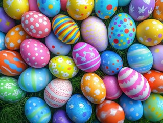 colorful easter eggs