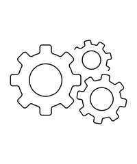 Abstract Gear Shapes - Industrial Design Element Set