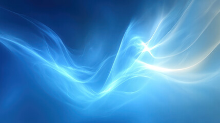 Obraz premium Abstract Blue Flowing Design