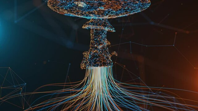 Mushroom Mycelium Fungal Connection Underground Root Network 