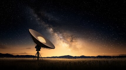 Exploring wifi signal coverage with advanced modem systems in a digital network environment under the stars