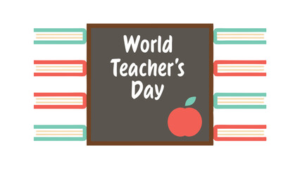 World Teachers Day Books, Apple, Education, Celebration, Appreciation