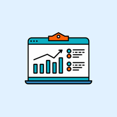 Market Trends and Business Growth Shown on a Board