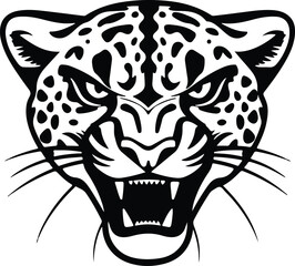 leopard head vector