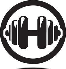 Fototapeta premium Gym Workout Fitness Vector Icons Set