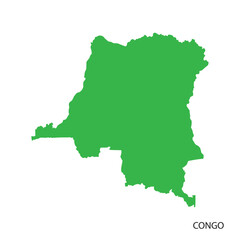 simple Congo map green