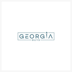 Obraz premium Georgia Buys Minimalist Logo