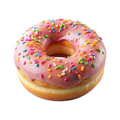 donut isolated on a transparent background