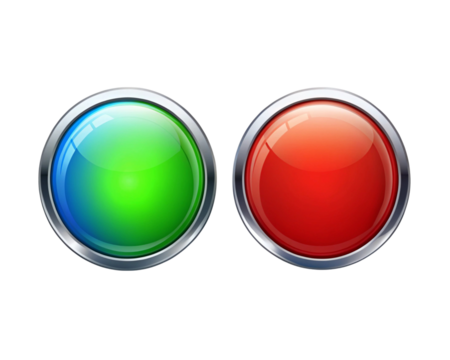 buttons for web on a transparent background