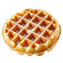 waffle with honey syrup isolated transparent background