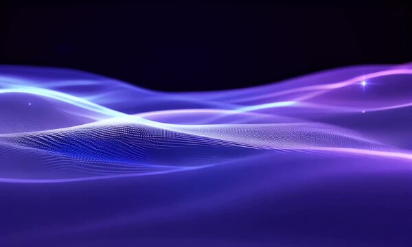 Abstract Purple Wave Background Animation Loop