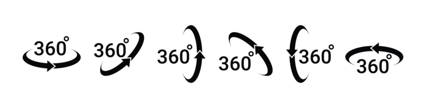 360-degree icon set