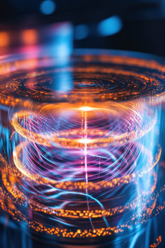AI predicting market trends with quantum computing data analysis