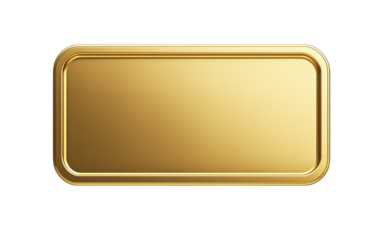 Golden ticket on transparent background representing vip access or winning