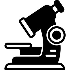 Microscope glyph icon