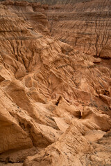 beautiful sandy red mountains. desert