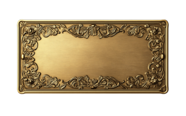 Golden ticket on transparent background representing vip access or winning