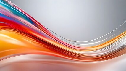 Abstract Colorful Wave, Swirling Lines, Fluid Design, Dynamic Motion, Gradient Hues, Vibrant Colors, Smooth Curves, Artistic Background, Digital Art, Abstract Background