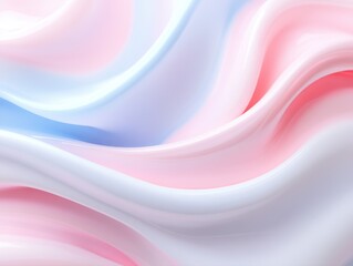 Fototapeta premium Pastel Wave: Abstract flowing pastel waves create a sense of calm, serenity and luxury. Evoking softness and delicate beauty. 