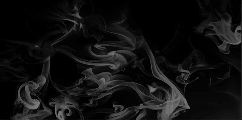 Smoke steam set of airborne particulates and gases emitted. Gray vector background with smoke shapes. Abstract, messy, splattered, sprayer texture.  Cloudy smoke concept for design projects. 