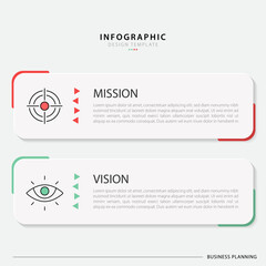 Business infographic template. 2 Step timeline journey. Process diagram, 2 options on white background, Infograph elements vector illustration.