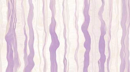 Rippled forest patterns in pastel lavender and shimmering cream plain background