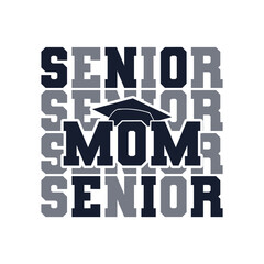 Proud senior mom, senior cheer mom bold