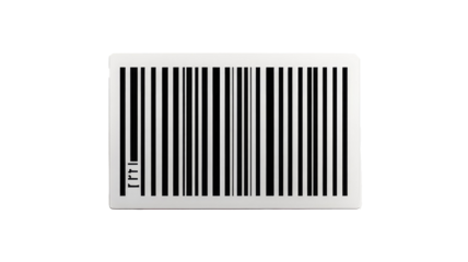 Barcode birthday 3 April , Bar code icon isolated on transparent background
