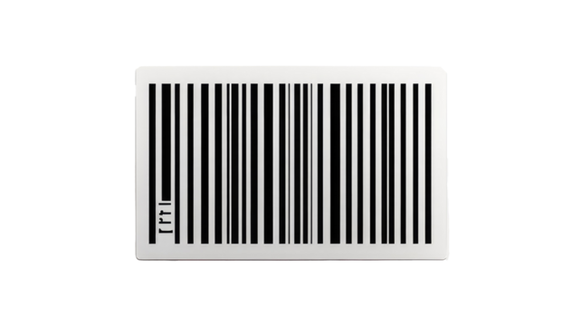 Barcode birthday 3 April , Bar code icon isolated on transparent background
