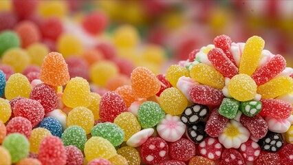 Sugary candy flower arrangement