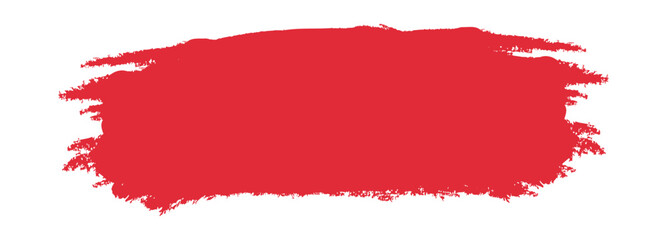 Fototapeta premium Abstract red paint brush with grunge hand-drawn sticker