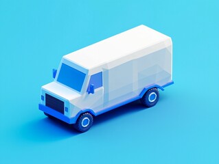 Low Poly Delivery Van