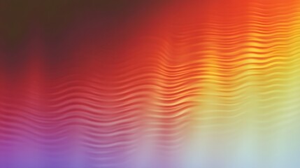 Abstract image with wavy lines and vibrant color gradients