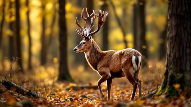 deer in the woods