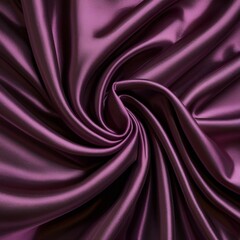 Pink white satin silk fabric on transparent background 