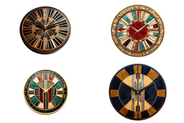 Obraz premium Artistic clock designs vintage collection home decor studio setting close-up view craftsmanship and elegance