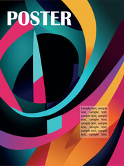 Abstract vector poster