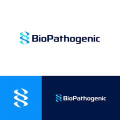 The dna logo has a technology theme