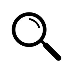 Magnifying glass or search icon on isolated background.Eps 10