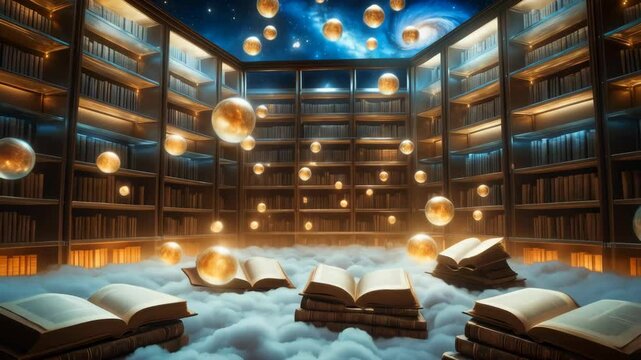 The Akashik chronicles or records, ethereal universe eternal library in Heaven