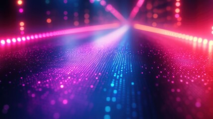 Futuristic Neon Gradient Texture - A Glowing Gateway  
