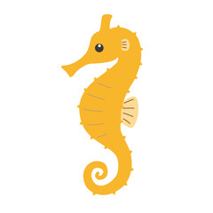 Obraz premium 黄色のタツノオトシゴ