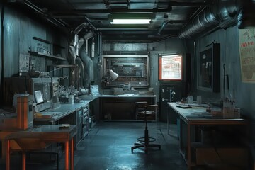 A sterile lab environment with advanced tools and equipment for technological research.