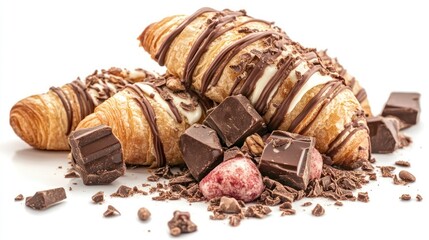 Chocolate Croissant Pastry Dessert Studio