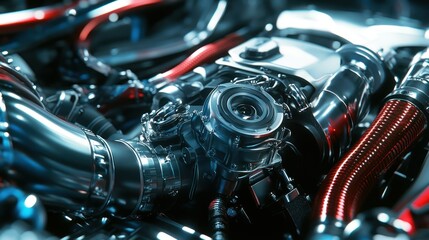 Chrome Engine Closeup, Workshop