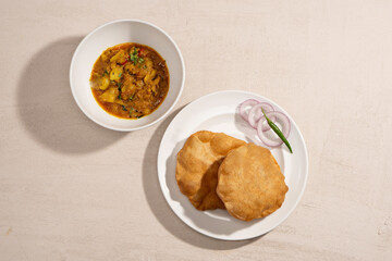 Poori and Potato Masala - A Flavorful Indian Breakfast